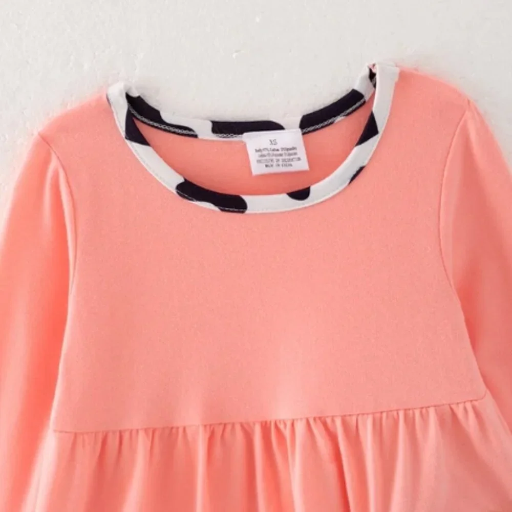 Boutique Cow Chenille Patch Tunic & Ruffle Leggings Girls Outfit Set